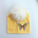 Butterfly Beanie with Pompom