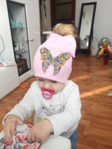 Butterfly Beanie with Pompom