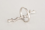 Antique silver finger ring, BRANCH