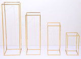 Gold - Modern Rectangular Tall Centerpiece