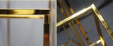Gold - Modern Rectangular Tall Centerpiece