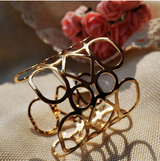 Punk Metal Women Cuff Bangle Bracelet