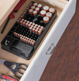 Battery Storage Box Organizer with Energy Tester