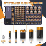 Battery Storage Box Organizer with Energy Tester