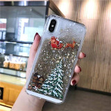 Dynamic Liquid Quicksand Christmas iPhone Case