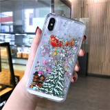 Dynamic Liquid Quicksand Christmas iPhone Case
