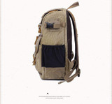 High Capacity Canvas Camera Backpack