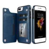Retro PU Leather Wallet Case For iPhone