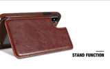 Retro PU Leather Wallet Case For iPhone