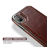 Retro PU Leather Wallet Case For iPhone