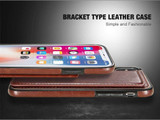 Retro PU Leather Wallet Case For iPhone