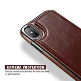 Retro PU Leather Wallet Case For iPhone