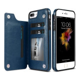 Retro PU Leather Wallet Case For iPhone