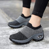 Breathable Mesh Platform Sneakers