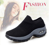 Breathable Mesh Platform Sneakers