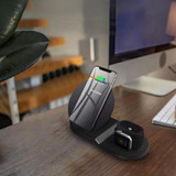 3 in 1 Qi Wireless Charger for iPhone, Apple Watch & Airpods