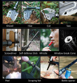 The Ultimate Survival Tool 23-in-1 Multi-Purpose Folding Shovel