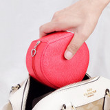 Leather Heart-shaped Portable Jewelry Storage Box