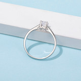 Round Cut Moissanite Diamond Solitaire Ring