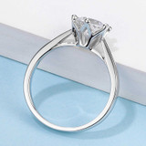 Classic Round Cut Moissanite Diamond Crown Solitaire Rings