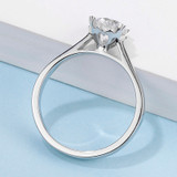 Classic Round Cut Moissanite Diamond Love Solitaire Rings