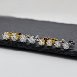 Brilliant Round Cut Moissanite Diamond Stud Earrings