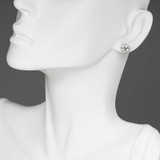 Classic Brilliant Round Cut Moissanite Diamond Stud Earrings