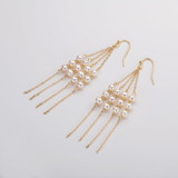 Natural Cultured Freshwater Pearl Exquisite Earring