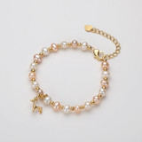 Lovely  Deer Natural Cultured Freshwater Pearl Bracelet