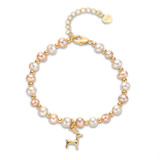 Lovely  Deer Natural Cultured Freshwater Pearl Bracelet