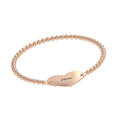 Stretch Bead Heart Name Bracelet