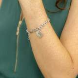 Baby Feet Name Link Bracelet
