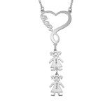 Infinity Heart Mom Necklace