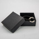 Personalized Rope Bracelet With Engraved Disc Hoop
