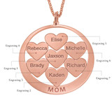 Circle Hearts Mom Necklace