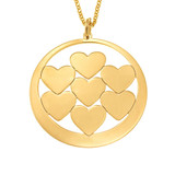 Circle Hearts Mom Necklace
