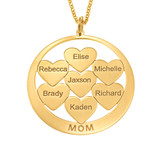 Circle Hearts Mom Necklace