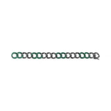 Fashion Geometric Style Chain Bangle Sterling Silver Bracelet For Women