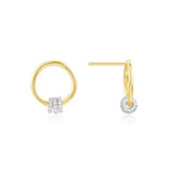 Simple Personality Round Circle Stud Drop Earrings