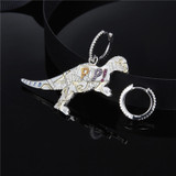 Dinosaur Hip Hop Hoop Earrings