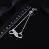 Charm Feather Bracelet Fashion Created Diamond Sterling Silver Bracelet