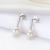 Natural Freshwater White Pearl Earrings