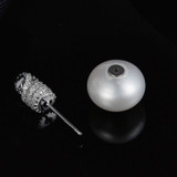 Elegant Single Pearl Knot Stud Earrings