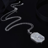 Moon and Star 925 Sterling Silver  Pendant Necklace