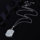 Moon and Star 925 Sterling Silver  Pendant Necklace