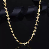 Lucky Sterling Silver Bay Leaf Necklace