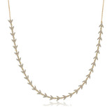 Lucky Sterling Silver Bay Leaf Necklace