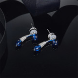 Sterling Silver Created Diamond Stud Earrings Sterling Silver Created Diamond Stud Earrings