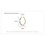 Created Diamond Gold Tone Single Hoop Earring