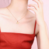 Animal Pendant Rose Gold Plated Sterling Silver Necklace